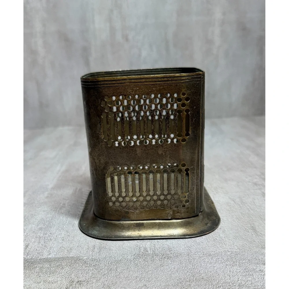 Vintage Jack Daniel's Old No. 7 Silver Plate Match Holder Made in England Caddy